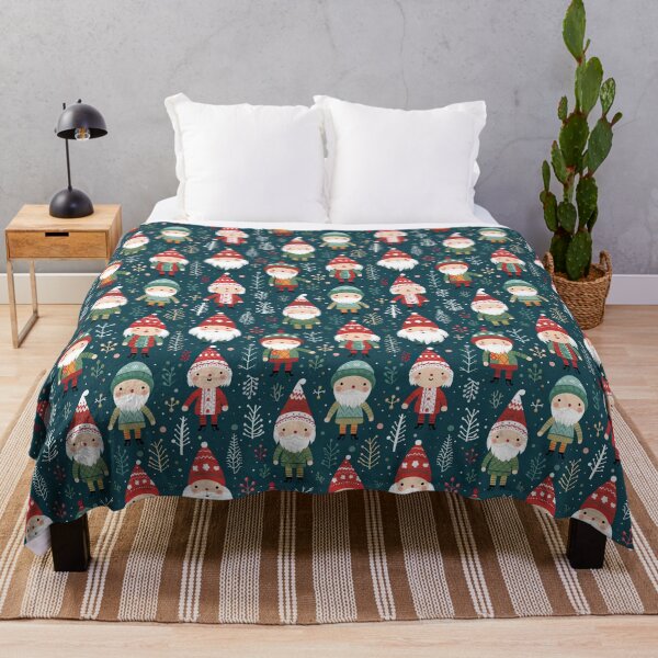 Item preview, Scandinavian Gnomes Christmas pattern designed and sold by Inky-Spiration.
