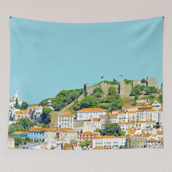 Item preview, Lisbon Medieval Castle Skyline Panorama designed and sold by worldways.