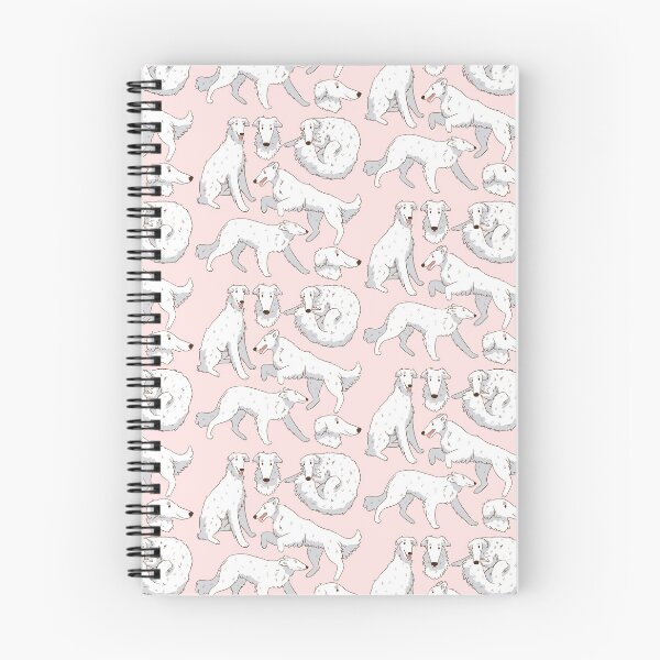 Item preview, Cute white Borzoi dog pattern  designed and sold by Yaragold.
