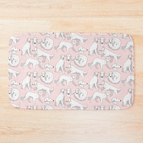 Item preview, Cute white Borzoi dog pattern  designed and sold by Yaragold.