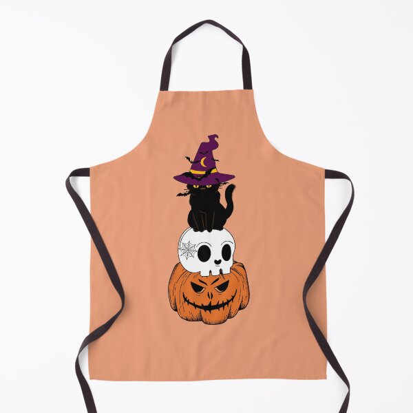 Item preview, Halloween Vibes Cat Skull and Pumpkin Head designed and sold by humnoo.