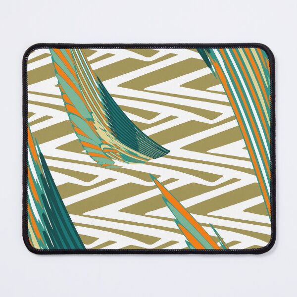 Item preview, Bohemian white & biege pattern & orange blue feathers designed and sold by K-Eysneya Balance.