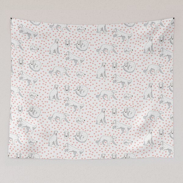 Item preview, Cute white Borzoi dog pack  designed and sold by Yaragold.