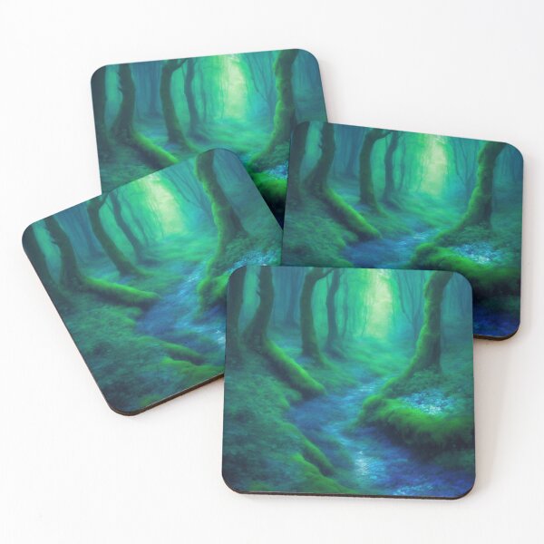 Item preview, Pathways of Expression: Bio-Infused Forest in Vivid Exobiotech Splendor designed and sold by RedArtG09.