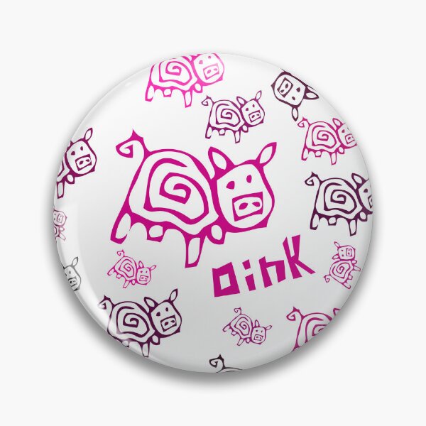 Item preview, Hot Pink Pig - Oink designed and sold by Ram & Rambles.