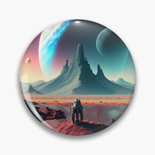 Item preview, Blue Planet with an Alian designed and sold by MikeSpence.
