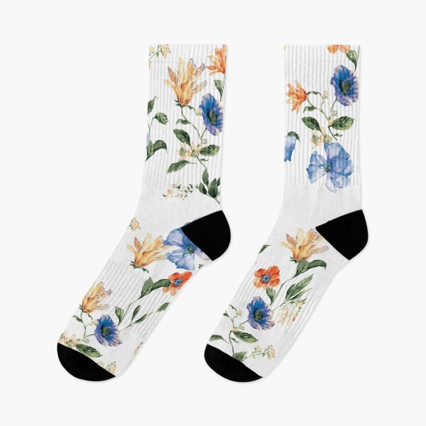 Item preview, floral, watercolors, rose, vintage flower, wildflower, flower garden, colorful,  designed and sold by mintdiamond21.