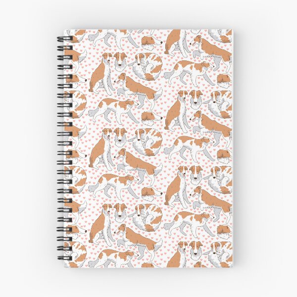 Item preview, Cute white Borzoi dog pattern  designed and sold by Yaragold.