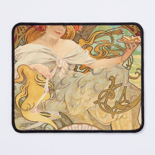 Artikelvorschau, Alfons Mucha. Jugendstil-Plakat. Kekse Lefevre-Utile entworfen und verkauft von likiska.