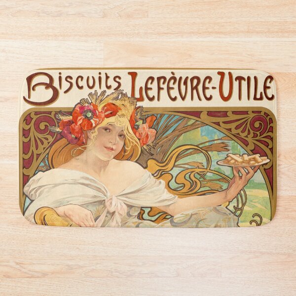Artikelvorschau, Alfons Mucha. Jugendstil-Plakat. Kekse Lefevre-Utile entworfen und verkauft von likiska.