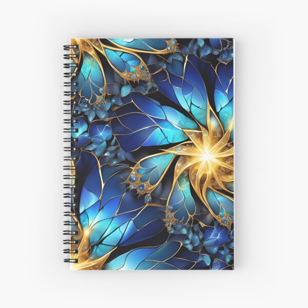 Sapphiric Mandala Art Notebook with Canary tones by Richa S