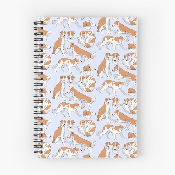 Item preview, Cute white Borzoi dog pattern  designed and sold by Yaragold.