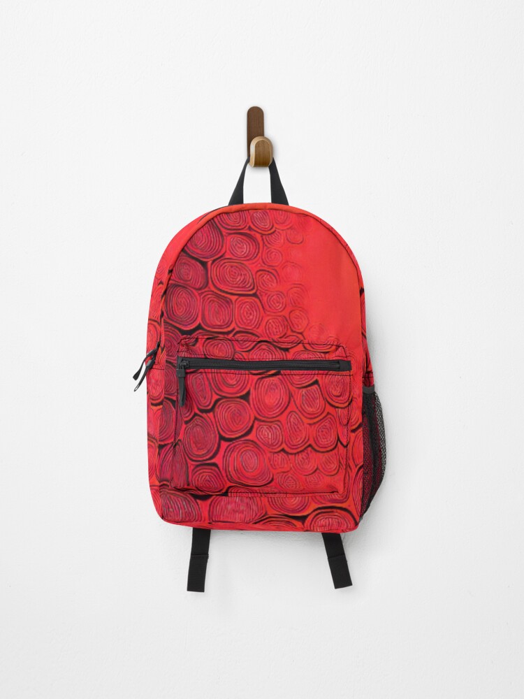 Thumbnail 1 of 3, Backpack, Abstract Red Design designed and sold by Rell1970.