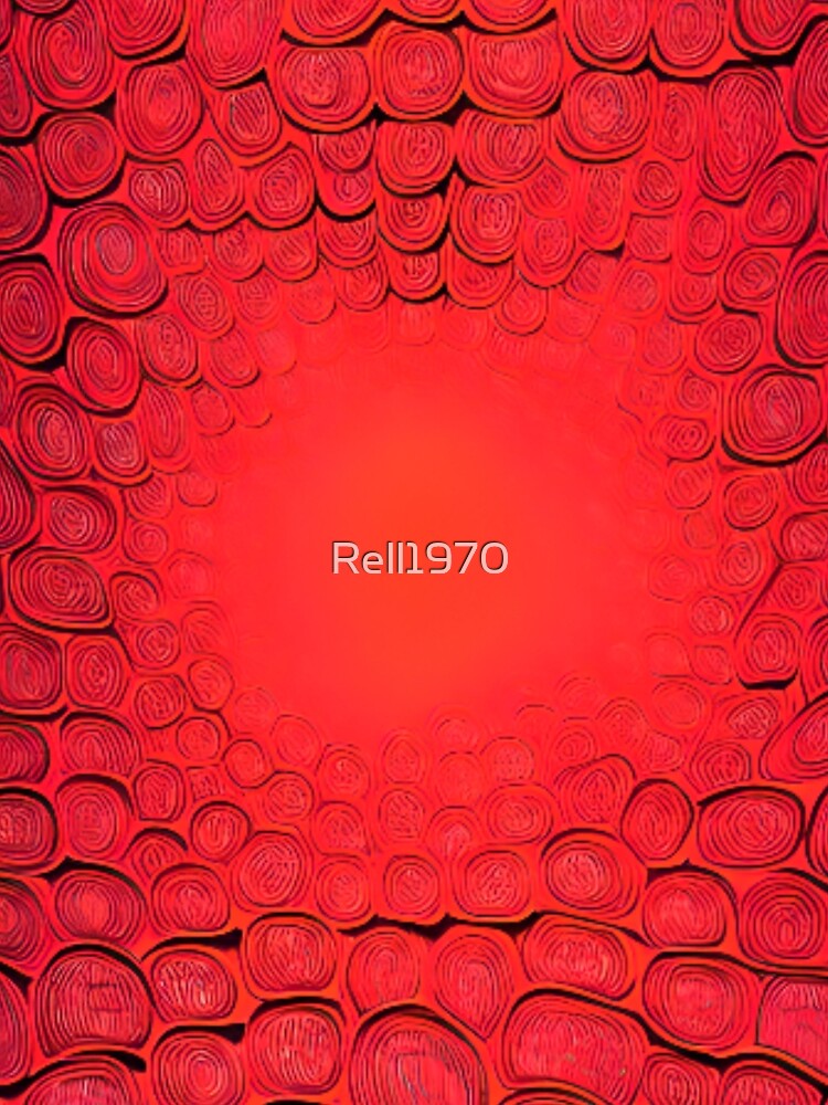 Thumbnail 3 of 3, Scarf, Abstract Red Design designed and sold by Rell1970.