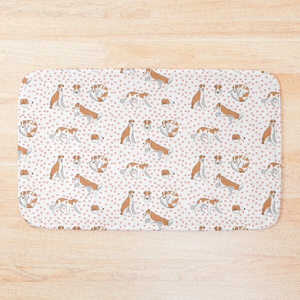 Item preview, Cute white Borzoi dog pack designed and sold by Yaragold.