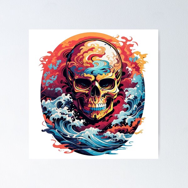 Item preview, hot summer skull designed and sold by jkrphoto.