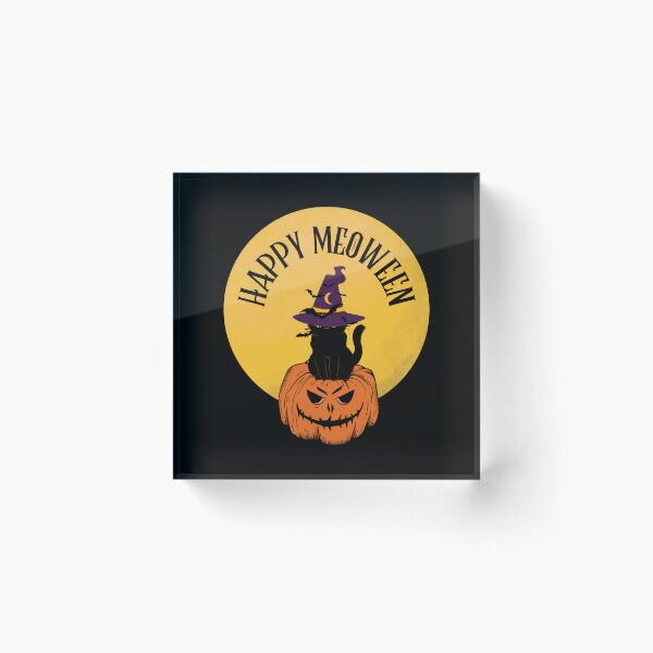 Item preview, Happy Meoween Halloween - Cute Witch Cat designed and sold by humnoo.