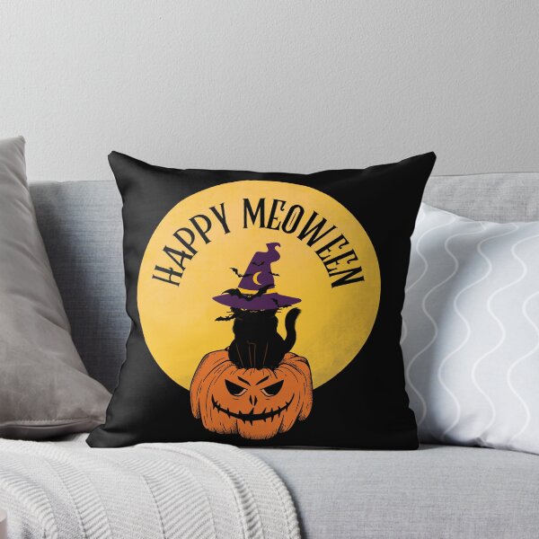 Item preview, Happy Meoween Halloween - Cute Witch Cat designed and sold by humnoo.