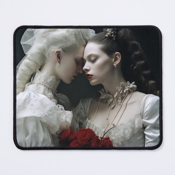 Brides of Dracula Goth Fashion Editorial Mouse Pad