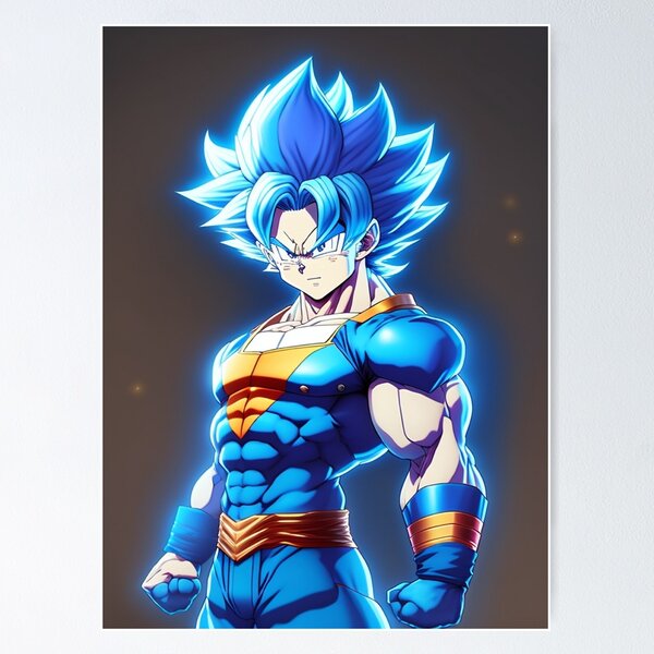 Goku SSJ Blue - Full Body Art Board Print by Quinjao