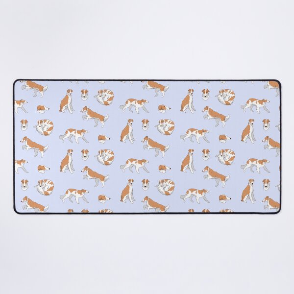 Item preview, Cute white Borzoi dog pack designed and sold by Yaragold.