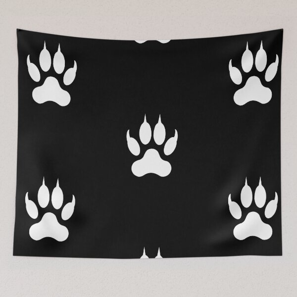 Item preview, cat paw print art, watercolor cat paws designed and sold by Maryyam Shadab.