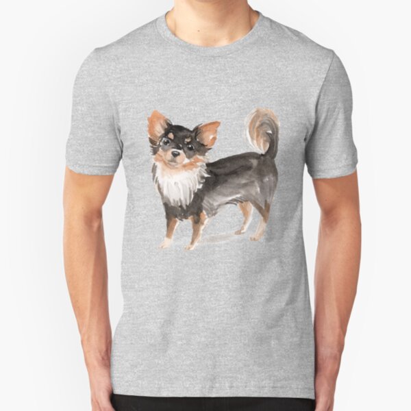 Long Haired Chihuahua Slim Fit T-Shirt