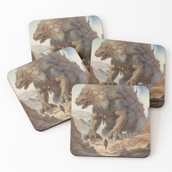 Item preview, Traversing Forbidden Lands and Fearsome Monsters designed and sold by ArtbyAdrian.