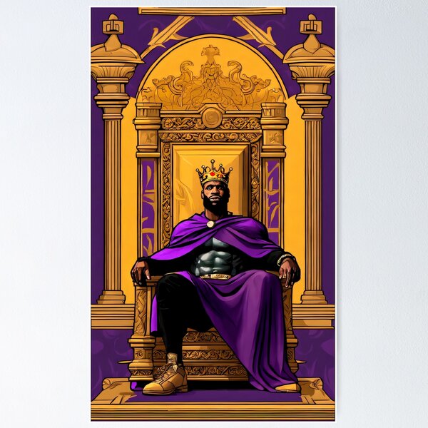 Item preview, King James on the Throne of basketball designed and sold by InGame Basketball.