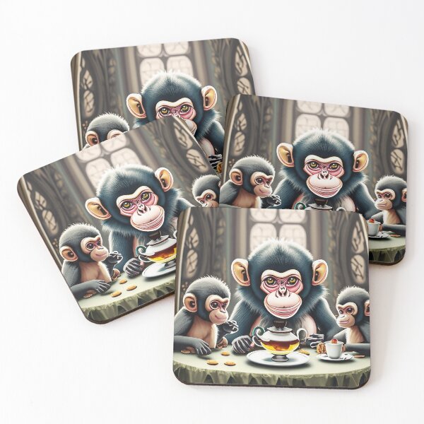 Item preview, Monkeys at a tea party designed and sold by MikeSpence.