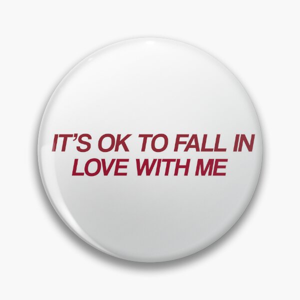 Item preview, It's ok to fall in love with me Pinterest Vintage Aesthetic Print designed and sold by gioiaae.