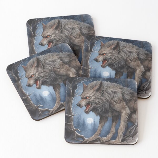 Item preview, The 3 Legged Cursed Lycanthrope's Midnight Prowl designed and sold by ArtbyAdrian.