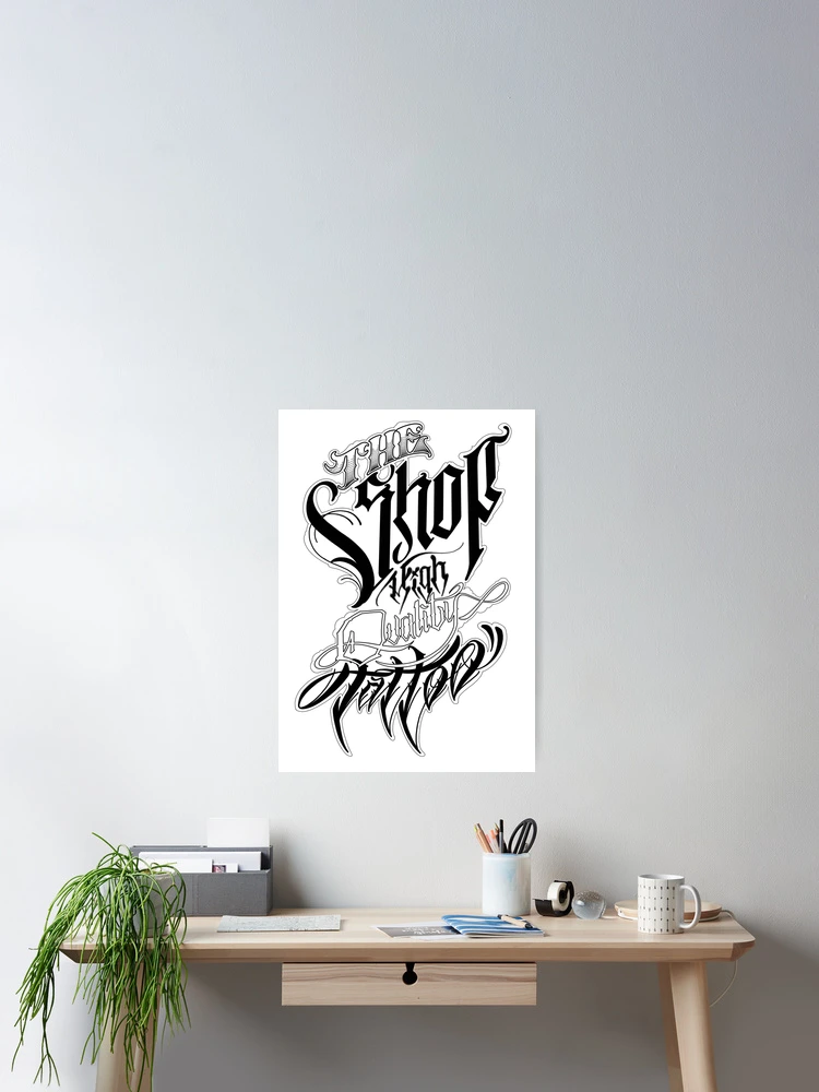 Thumbnail 2 of 3, Poster, Script Lettering designed and sold by TheShopOkinawa.