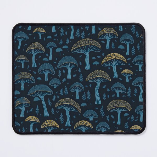 Item preview, Dark Wild Forest Mushrooms Pattern designed and sold by SGCreations-78.