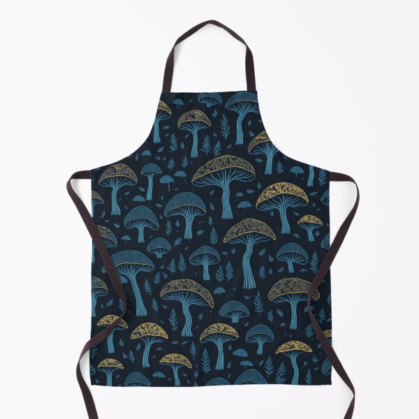 Item preview, Dark Wild Forest Mushrooms Pattern designed and sold by SGCreations-78.