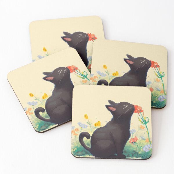 Item preview, Blossom Sniffer Cat in the Garden designed and sold by hopedesigns07.