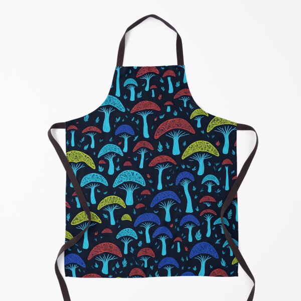 Item preview, Dark Wild Forest Mushrooms Pattern designed and sold by SGCreations-78.