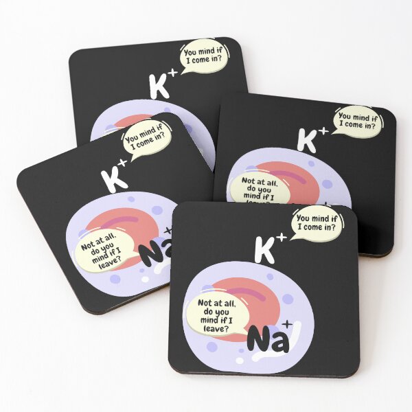 Item preview, Sodium and potassium ions exchange, funny biology designed and sold by NoetherSym.