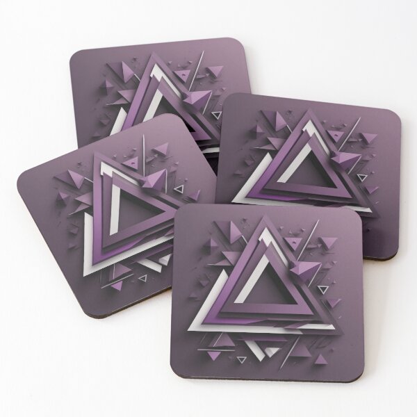 Item preview, triangle abstract  designed and sold by MonsteroseArt.