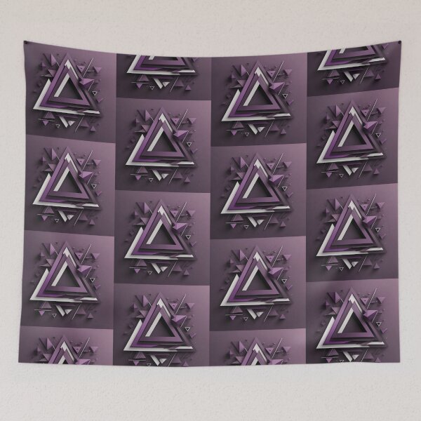 Item preview, triangle abstract  designed and sold by MonsteroseArt.