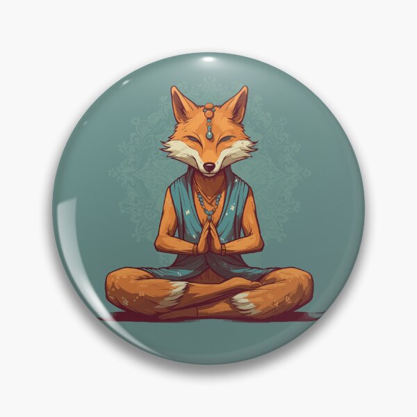 Item preview, Zen fox meditating designed and sold by the99thstudio.