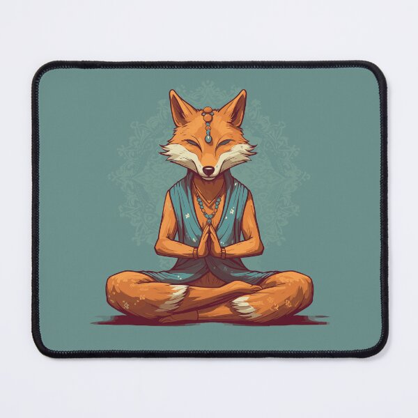 Item preview, Zen fox meditating designed and sold by the99thstudio.