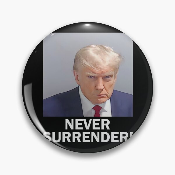 Item preview, Donald Trump Never Surrender Mug Shot President Vote 2024 designed and sold by lakamip.