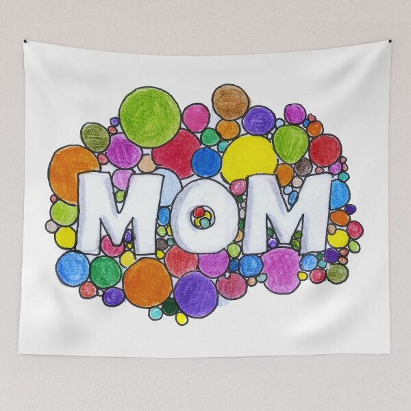 Item preview, Colorful Mom Balloon Art Mothersday Gift designed and sold by HighArtDesigns.