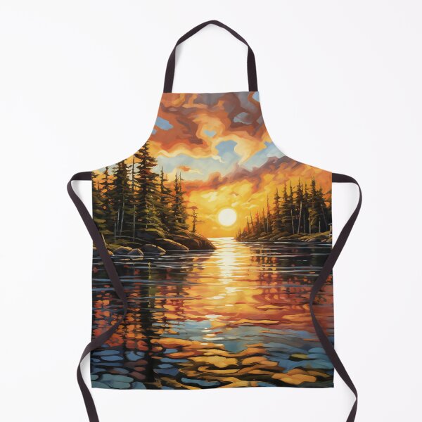 Item preview, Sunset Over Lake 1 designed and sold by Red Witch Art.