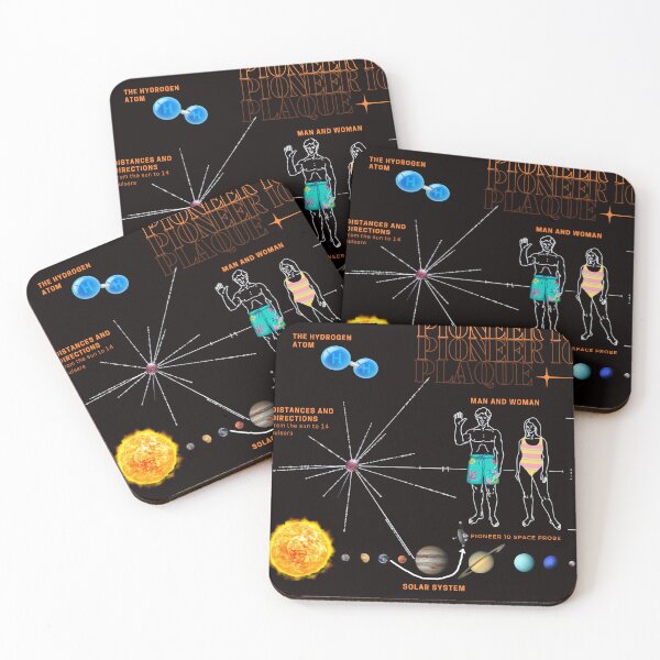 Item preview, Funny Pioneer 10 Plaque - Geek - Essential designed and sold by PosiPrints.