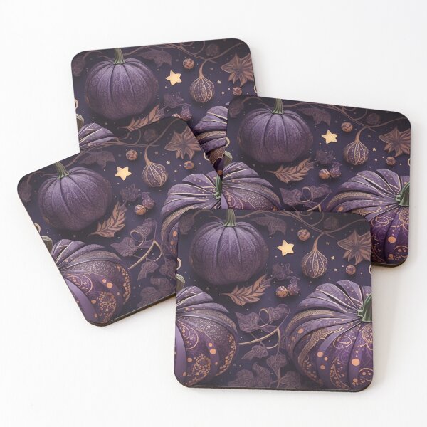 Item preview, Starry Night Purple Pumpkin Patch Design designed and sold by ElLocoMus.