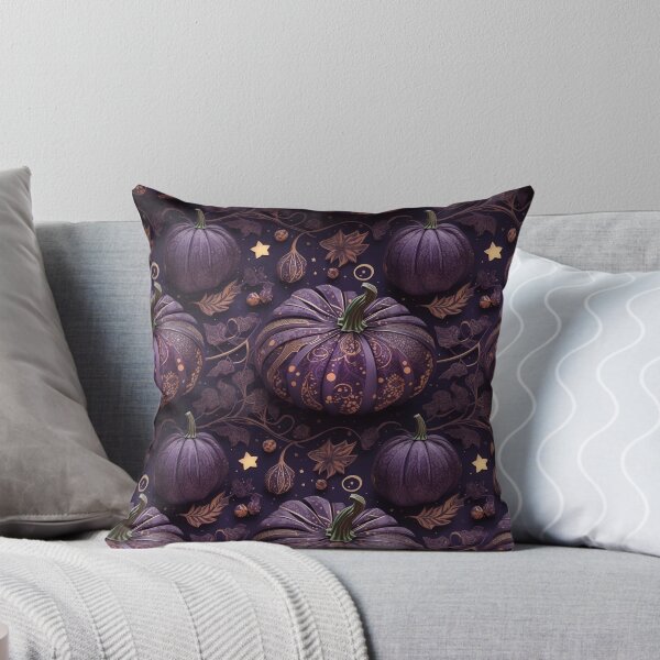 Item preview, Starry Night Purple Pumpkin Patch Design designed and sold by ElLocoMus.