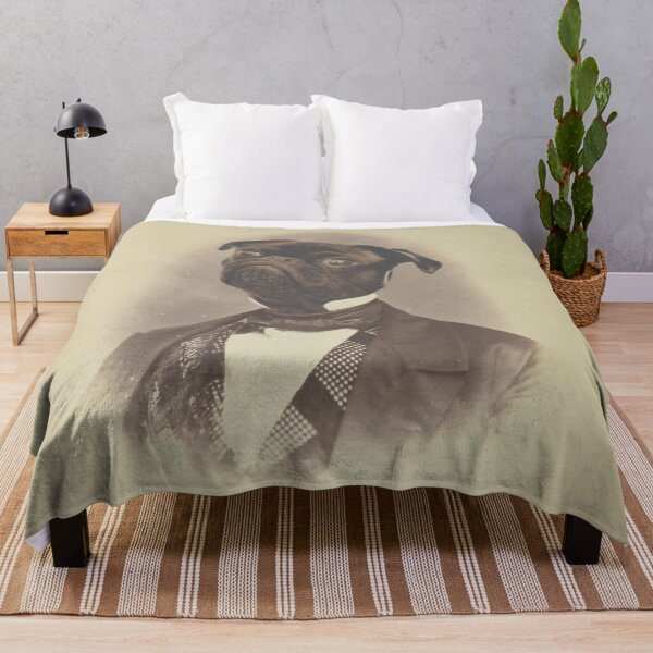 Item preview, Gentleman Pug - Print / Home Decor / Wall Art / Poster / Gift / Birthday / Pug Lover Gift / Animal print Canvas Print designed and sold by Furry And Purry.