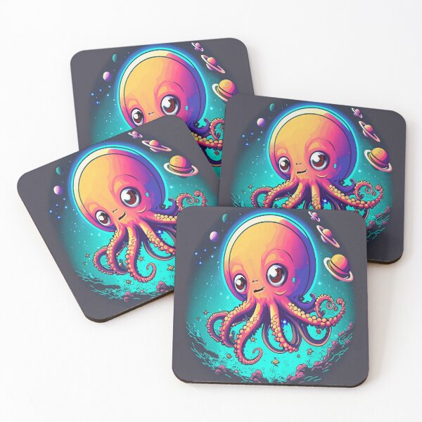 Item preview, Colourful octopus in space designed and sold by MikeSpence.
